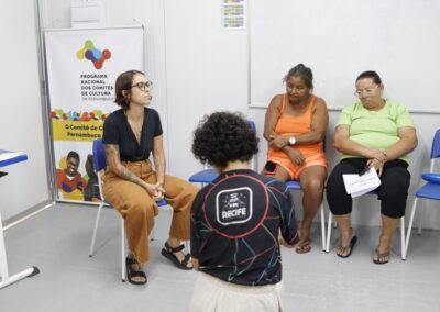 Ação de Mobilização dos Agentes Culturais da Região Metropolitana do Recife. Apresentação “O que é o Comitê de Cultura de Pernambuco” e palestra com o tema “Por uma cultura de direitos”.